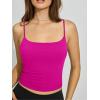imageREORIA Womens Square Neck Tank Tops Summer Sleeveless Y2K Sexy Going Out Crop Shirt Cami Top Trendy 2025Rose