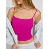 imageREORIA Womens Square Neck Tank Tops Summer Sleeveless Y2K Sexy Going Out Crop Shirt Cami Top Trendy 2025Rose