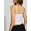 imageREORIA Womens Square Neck Tank Tops Summer Sleeveless Y2K Sexy Going Out Crop Shirt Cami Top Trendy 2025White