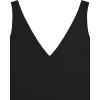 imageREORIA Butsmooth Womens Trendy Sexy Plunge Deep V Neck Sleeveless V Backless Slim Fit Going Out Crop Tank TopsBlack
