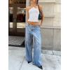 imageREORIA Womens Camisole Tank Tops Criss Cross Halter Top Double Lined Backless Crop Tops Y2K Vacation OutfitsWhite