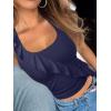 imageREORIA Womens Sexy Halter Neck Backless Tank Tops 2025 Summer Going Out Top Y2K Trendy Sleeveless Crop ShirtsEstate Blue