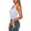imageREORIA Womens Sexy Halter Neck Backless Tank Tops 2025 Summer Going Out Top Y2K Trendy Sleeveless Crop ShirtsWhite