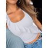 imageREORIA Womens Sexy Halter Neck Backless Tank Tops 2025 Summer Going Out Top Y2K Trendy Sleeveless Crop ShirtsWhite
