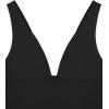 imageREORIA Womens Sexy Plunge Deep V Neck Sleeveless V Backless Tank Top Workout Yoga Crop TopsBlack