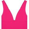 imageREORIA Womens Sexy Plunge Deep V Neck Sleeveless V Backless Tank Top Workout Yoga Crop TopsRose Red