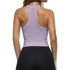 imageREORIA Womens Workout Tank Tops V Neck Racerback Going Out Crop 2025 Trendy Top Summer Sleeveless Ribbed CamisoleLavender Purple