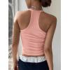 imageREORIA Womens Workout Tank Tops V Neck Racerback Going Out Crop 2025 Trendy Top Summer Sleeveless Ribbed CamisoleLight Peach Orange