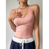 imageREORIA Womens Workout Tank Tops V Neck Racerback Going Out Crop 2025 Trendy Top Summer Sleeveless Ribbed CamisoleLight Peach Orange