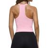 imageREORIA Womens Workout Tank Tops V Neck Racerback Going Out Crop 2025 Trendy Top Summer Sleeveless Ribbed CamisolePink