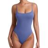 imageREORIA Women Sexy Cami Square Neck Thong Bodysuit Backless Spaghetti Strap Tank TopEnglish Manor