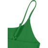 imageREORIA Women Sexy Cami Square Neck Thong Bodysuit Backless Spaghetti Strap Tank TopKelly Green