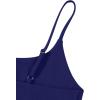 imageREORIA Women Sexy Cami Square Neck Thong Bodysuit Backless Spaghetti Strap Tank TopTwilight Blue