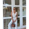 imageREORIA Womens Ribbed Tank Bodysuit Deep V Neck Sleeveless Tops Y2K Going Out Casual OutfitsWhite