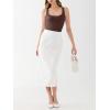 imageREORIA Womens Sexy Square Neck Sleeveless Double Lined Basic Bodysuits Backless Tank Tops Going OutCoffee