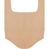 imageREORIA Womens Trendy Sexy Square Neck Long Sleeve Backless Y2K Going Out Boned Bustier Corset Crop TopsNude