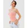 imageREORIA Womens Y2K Cute Tube Top Double Lined Strapless Backless Sleeveless Crop Top for Summer 2025 Going OutPink Dolphin