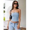 imageREORIA Womens Y2K Strapless Backless Tube Top Double Lined Sleeveless Crop Tank Top for Summer 2025 Going OutLight Blue