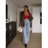 imageREORIA Womens Basic Lightweight Layering Sexy Slim Square Neck Long Sleeve Bodysuit TopsRed