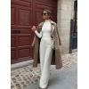 imageREORIA Womens Mock Turtle Neck Long Sleeve Bodysuit Lightweight Slim Layering Tops for Fall Winter 2024White