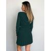 imageREORIA Womens Trendy Sexy High Waisted Pleated Skirts A Line Flared Going Out Mini Knit SkirtsForest Green