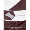 imageREORIA High Waisted Underwear for Women Full Coverage Boy Shorts Boxer Briefs 4 PackBlackCocoaDarkbrownSiennaset 4
