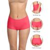 imageREORIA High Waisted Underwear for Women Full Coverage Boy Shorts Boxer Briefs 4 PackBlackNudeRedBluegreyset 2