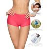imageREORIA High Waisted Underwear for Women Full Coverage Boy Shorts Boxer Briefs 4 PackBlackNudeRedBluegreyset 2
