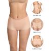 imageREORIA High Waisted Underwear for Women Full Coverage Boy Shorts Boxer Briefs 4 PackBlackNudeSiennaset 3