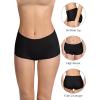 imageREORIA High Waisted Underwear for Women Full Coverage Boy Shorts Boxer Briefs 4 PackBlackNudeset 1