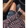 imageREORIA Oversized Sweatshirt for Women Trendy Fall Fashion 2025 Y2k Striped Long Sleeve Pullover Rugby Shirt Tops ClothesBlack Pink Striped