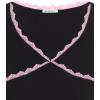 imageREORIA Sexy Lace Long Sleeve Shirts for Women V Neck Slim Fitted Y2K Trendy Fall Going Out Tops ClothingBlack