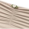 imageREORIA Women Sexy Ruched Tube Top Summer Y2K Trendy Going Out Double Lined Sleeveless Crop Tank TopsKhaki