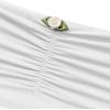 imageREORIA Women Sexy Ruched Tube Top Summer Y2K Trendy Going Out Double Lined Sleeveless Crop Tank TopsWhite