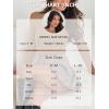 imageREORIA Womens Basic Crewneck Long Sleeve Tummy Control Thong Bodysuit TopsCocoa