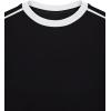 imageREORIA Womens Color Block Workout Long Sleeve Crop Tops Trendy Slim Fitted Striped Shirts Teen Girl Clothes 2025Black