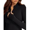 imageREORIA Womens Fall Casual Front Zipper Long Sleeve Dress Trendy Bodycon Mini Dresses for Women 2025Black