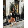 imageREORIA Womens Fall Casual Front Zipper Long Sleeve Dress Trendy Bodycon Mini Dresses for Women 2025Black