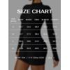 imageREORIA Womens Fall Casual Front Zipper Long Sleeve Dress Trendy Bodycon Mini Dresses for Women 2025Black