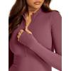 imageREORIA Womens Fall Casual Front Zipper Long Sleeve Dress Trendy Bodycon Mini Dresses for Women 2025Masala