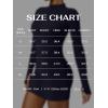imageREORIA Womens Fall Casual Front Zipper Long Sleeve Dress Trendy Bodycon Mini Dresses for Women 2025Navy Blue
