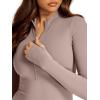 imageREORIA Womens Fall Casual Front Zipper Long Sleeve Dress Trendy Bodycon Mini Dresses for Women 2025Sienna