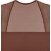 imageREORIA Womens Sexy Sleeveless Square Neck Mesh Sheer Double Lined 2025 Trendy Going Out Bodysuit TopsCoffee