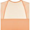 imageREORIA Womens Sexy Sleeveless Square Neck Mesh Sheer Double Lined 2025 Trendy Going Out Bodysuit TopsPeach Fuzz