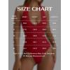 imageREORIA Bodysuits for Women Halter Tops 2025 Summer V Neck Backless Body Suits Tank Top Trendy Fashion ClothingRed