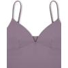 imageREORIA Butsmooth Womens Sexy VNeck Sleeveless Double Lined Going Out Y2K Trendy Cami Shirt Cropped Tank TopsHazy Lilac