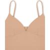 imageREORIA Butsmooth Womens Sexy VNeck Sleeveless Double Lined Going Out Y2K Trendy Cami Shirt Cropped Tank TopsNude