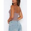 imageREORIA Butsmooth Womens Sexy VNeck Sleeveless Double Lined Going Out Y2K Trendy Cami Shirt Cropped Tank TopsPantone