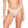 imageREORIA Womens Cotton Seamless Thongs Panties for Women No Show Breathable Underwear 5 PackBlackNavy BlueSandGreyBeige Pack