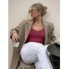 imageREORIA Womens V Neck Long Sleeve Slim Fitted Soft Layering Basic Shirt 2025 Fall Going Out TopsDeep Red